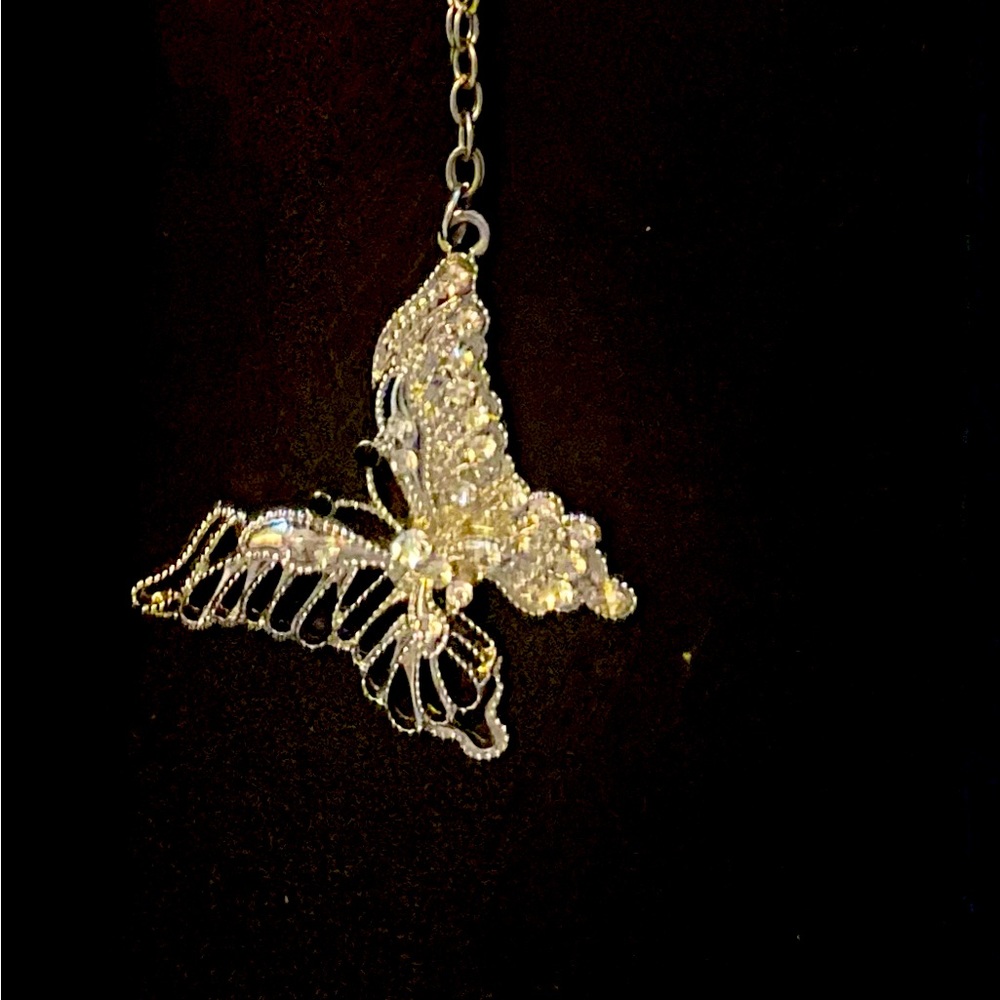 Butterfly fashion necklace 15”